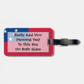 Étiquette À Bagage Drapeau de Samoa Personal Easy ID (Dos horizontal)