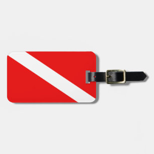 Étiquette À Bagage Drapeau de scaphandre