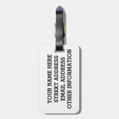 Étiquette À Bagage Drapeau de scaphandre (Dos Vertical)