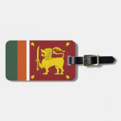 Étiquette À Bagage Drapeau de Sri Lanka (Devant horizontal)