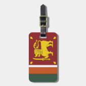 Étiquette À Bagage Drapeau de Sri Lanka (Devant Vertical)