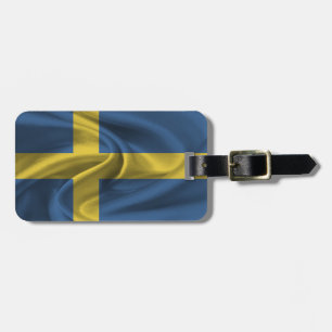 Étiquette À Bagage Drapeau De Suède