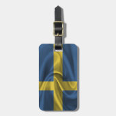 Étiquette À Bagage Drapeau De Suède (Devant Vertical)