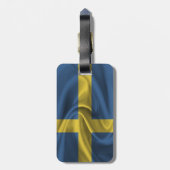 Étiquette À Bagage Drapeau De Suède (Dos Vertical)