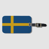Étiquette À Bagage Drapeau de Suède (Devant Horizontal)