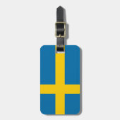 Étiquette À Bagage Drapeau de Suède (Devant Vertical)