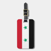 Étiquette À Bagage Drapeau de Syrie Easy ID Personal (Devant Vertical)