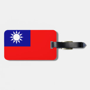 Étiquette À Bagage Drapeau de Taïwan