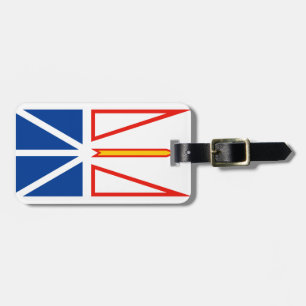 Étiquette À Bagage Drapeau de TERRE-NEUVE