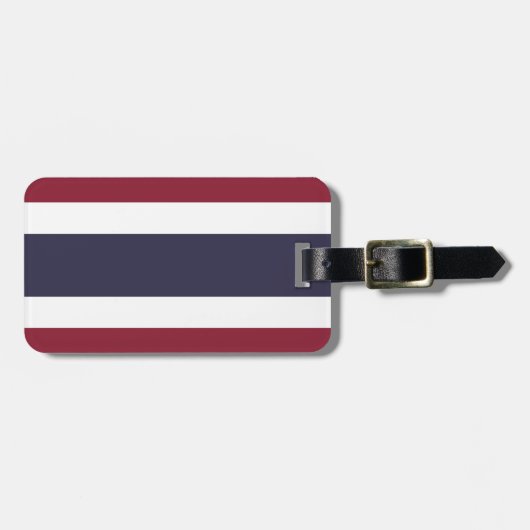 Étiquette À Bagage Drapeau de Thaïlande (Devant horizontal)