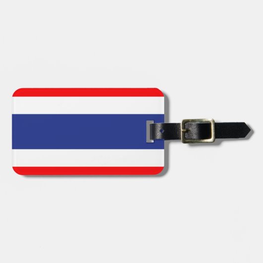 Étiquette À Bagage Drapeau de Thaïlande (Devant horizontal)