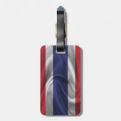 Étiquette À Bagage Drapeau De Thaïlande (Dos Vertical)