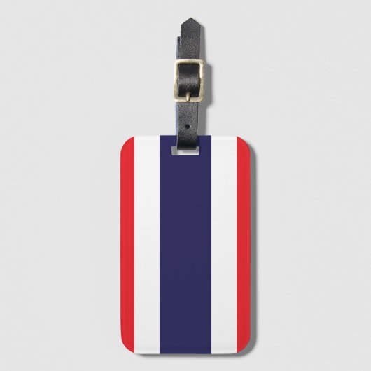 Étiquette À Bagage Drapeau de Thaïlande (Devant Vertical)