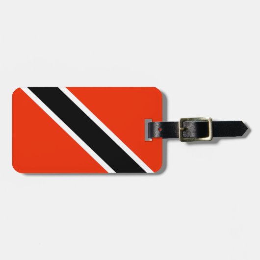 Étiquette À Bagage Drapeau de Trinité-et-Tobago (Devant horizontal)