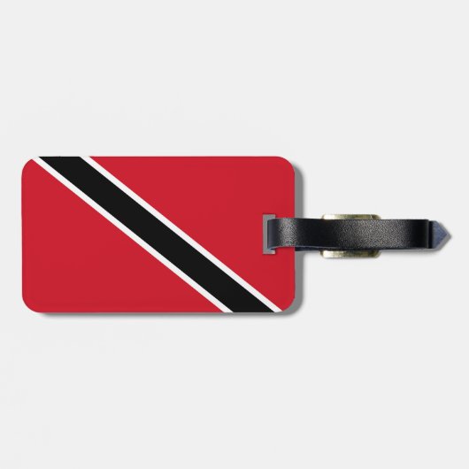 Étiquette À Bagage Drapeau de Trinité-et-Tobago (Dos horizontal)