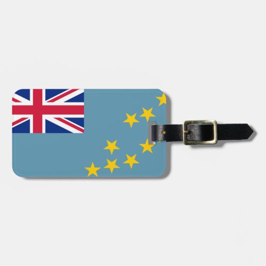 Étiquette À Bagage Drapeau de Tuvalu Easy ID Personal (Devant horizontal)