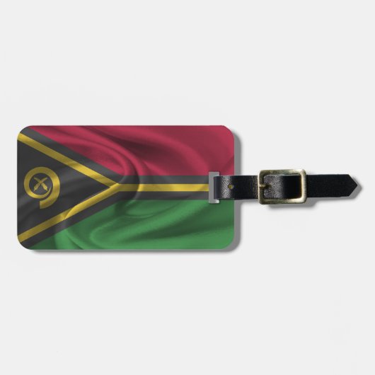 Étiquette À Bagage Drapeau de Vanuatu (Devant horizontal)