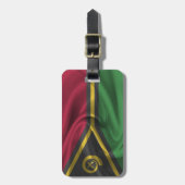 Étiquette À Bagage Drapeau de Vanuatu (Devant Vertical)