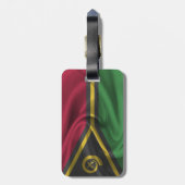 Étiquette À Bagage Drapeau de Vanuatu (Dos Vertical)
