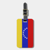 Étiquette À Bagage Drapeau de Venezuala (Devant Vertical)