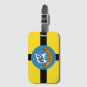 Étiquette À Bagage Drapeau de Wellington City, Nouvelle-Zélande (Devant Vertical)