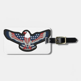 ÉTIQUETTE À BAGAGE DRAPEAU D'EAGLE ETATS-UNIS
