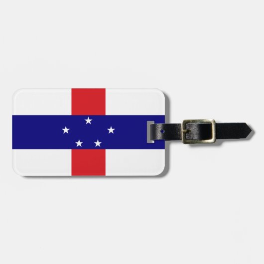 Étiquette À Bagage Drapeau des Antilles Pays-Bas (Devant horizontal)