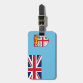 Étiquette À Bagage Drapeau des bagages Fidji Balise avec bracelet en (Devant Vertical)