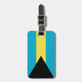 Étiquette À Bagage Drapeau des Bahamas (Devant Vertical)