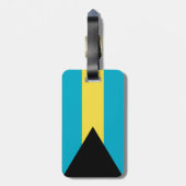 Étiquette À Bagage Drapeau des Bahamas (Dos Vertical)