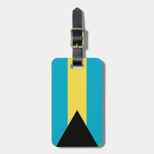 Étiquette À Bagage Drapeau des Bahamas Easy ID (Devant Vertical)