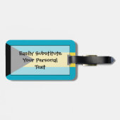 Étiquette À Bagage Drapeau des Bahamas Easy ID (Dos horizontal)