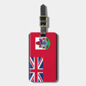Étiquette À Bagage Drapeau des Bermudes (Devant Vertical)