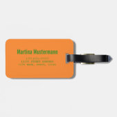 Étiquette À Bagage Drapeau des Caraïbes de la Jamaïque vacances vinta (Dos horizontal)