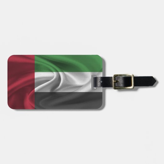Étiquette À Bagage Drapeau Des Émirats Arabes Unis (Devant horizontal)