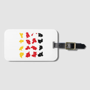 Étiquette À Bagage Drapeau des États allemands