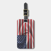 Étiquette À Bagage Drapeau des États-Unis (Devant Vertical)