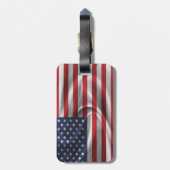 Étiquette À Bagage Drapeau des États-Unis (Dos Vertical)