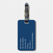 Étiquette À Bagage Drapeau des Etats-Unis (Dos Vertical)