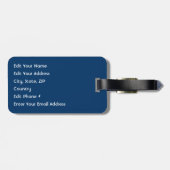 Étiquette À Bagage Drapeau des Etats-Unis (Dos horizontal)