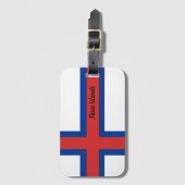 Étiquette À Bagage Drapeau des îles Féroé (Devant Vertical)