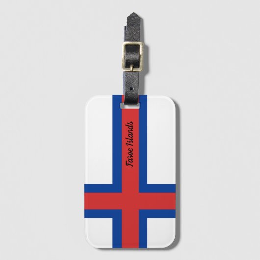 Étiquette À Bagage Drapeau des îles Féroé (Devant Vertical)