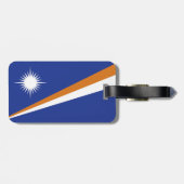 Étiquette À Bagage Drapeau des Îles Marshall (Dos horizontal)