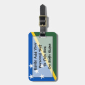 Étiquette À Bagage Drapeau des Îles Salomon Easy ID Personnel (Devant Vertical)