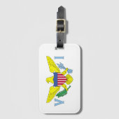 Étiquette À Bagage Drapeau des îles Vierges américaines (Devant Vertical)