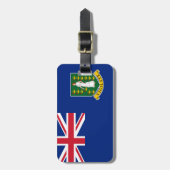 Étiquette À Bagage Drapeau des îles Vierges britanniques (Devant Vertical)