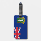 Étiquette À Bagage Drapeau des îles Vierges britanniques (Dos Vertical)