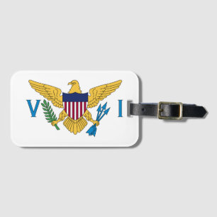 Étiquette À Bagage Drapeau des Îles Vierges des États-Unis