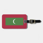 Étiquette À Bagage Drapeau des Maldives (Devant horizontal)