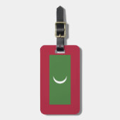 Étiquette À Bagage Drapeau des Maldives (Devant Vertical)